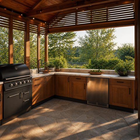 Outdoor Kitchen Storage Ideas for Weather-Ready Organization
