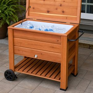 Wood Patio Cooler Plans: 8 Build Details