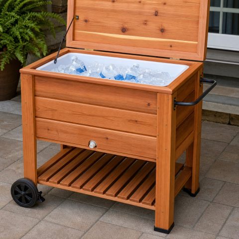 Wood Patio Cooler Plans: 8 Build Details