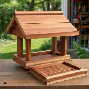 Wooden Bird Feeder Plans: 8 Cleanable Designs