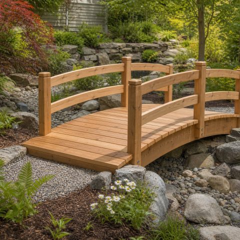 Wooden Garden Bridge Plans: 8 Practical Designs
