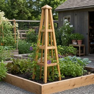 Wooden Garden Obelisk Plans: 8 Trellis Designs