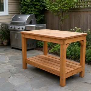 Wooden Grilling Prep Table Plans: 8 Workstations