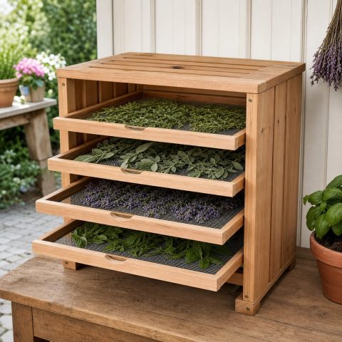 Wooden Herb Drying Rack Plans: 8 Designs