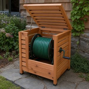 Wooden Hose Reel Box Plans: 8 Storage Builds