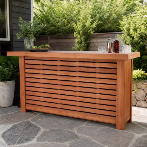 Wooden Outdoor Bar Plans: 8 Backyard Builds