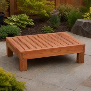 Wooden Outdoor Ottoman Plans: 8 Footrest Designs