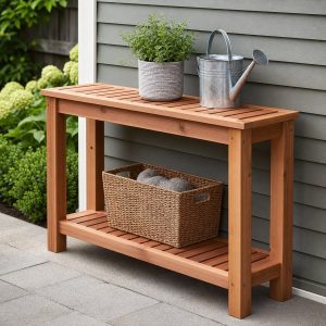 Wooden Patio Console Table Plans: 8 Builds