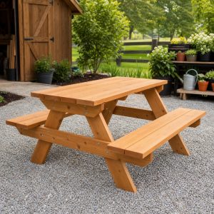 Wooden Picnic Table Plans: 8 Outdoor Designs