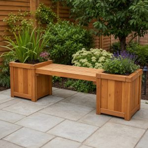 Wooden Planter Bench Plans: 8 Garden Designs