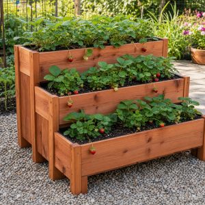 Wooden Strawberry Planter Plans: 8 Space-Saving Builds