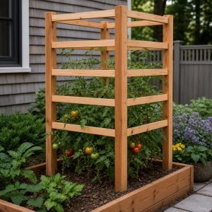 Wooden Tomato Cage Plans: 8 Garden Supports