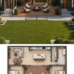 10 Charcoal and Honey Wood House Plans with Layouts