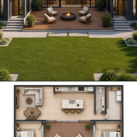 10 Charcoal and Honey Wood House Plans with Layouts
