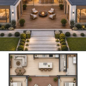 10 Coastal Modern House Plans with Matching Layouts
