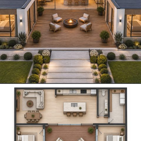 10 Coastal Modern House Plans with Matching Layouts