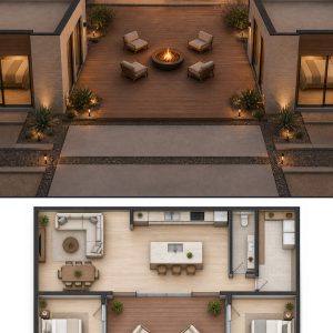 10 Desert Modern House Plans with Matching Floor Plans
