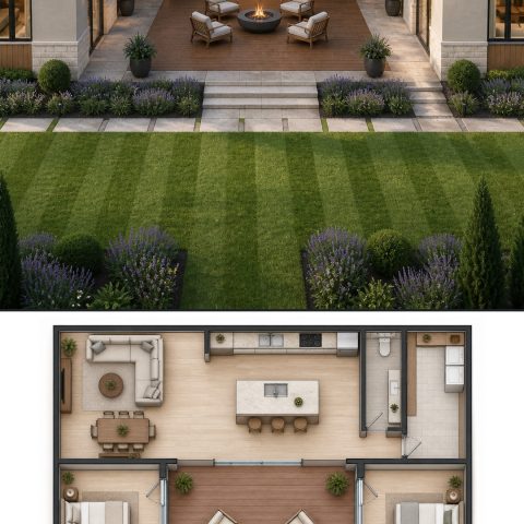 10 Greige and Charcoal House Plans with Floor Plans