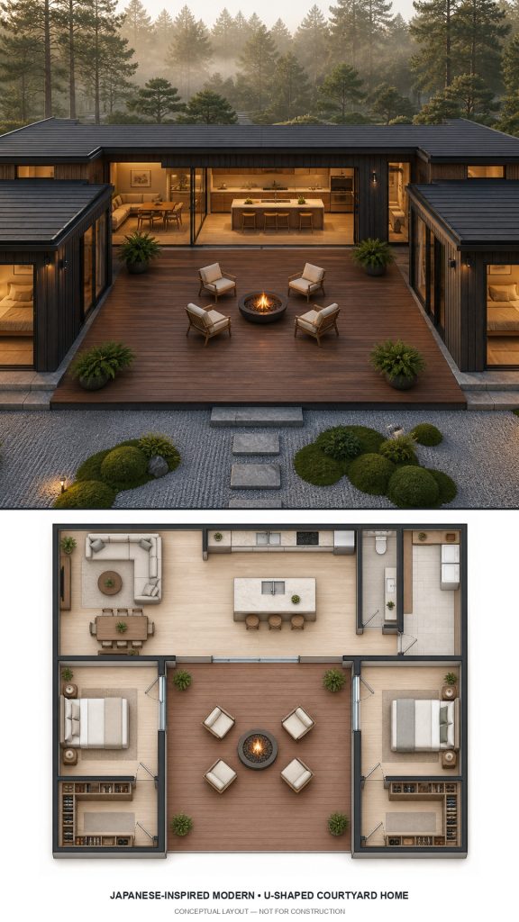 10 Japanese-Inspired Modern House Plans and Layouts