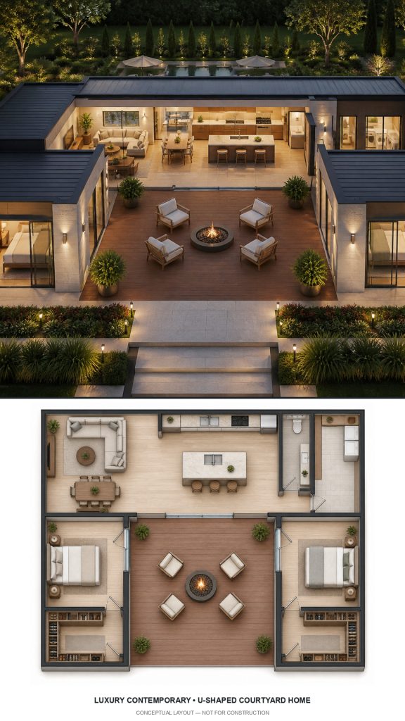 10 Luxury Contemporary House Plans with Floor Plans