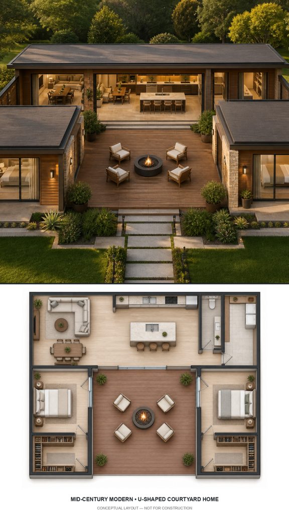 10 Mid-Century Modern House Plans with Floor Plans