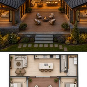 10 Rustic Modern Mountain House Plans with Floor Plans