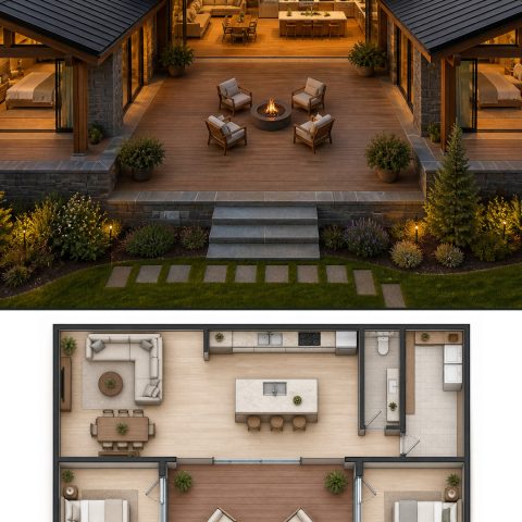 10 Rustic Modern Mountain House Plans with Floor Plans