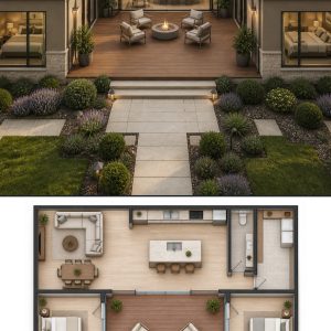 10 Taupe and Dark Bronze House Plans with Floor Plans