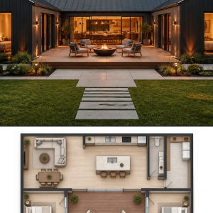 10 Modern House Plans with Matching Floor Plan Ideas
