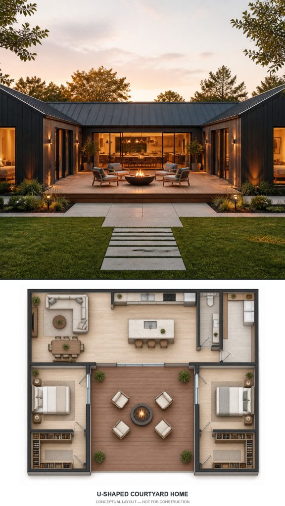 10 Modern House Plans with Matching Floor Plan Ideas