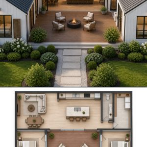 10 White and Natural Cedar House Plans with Floor Plans