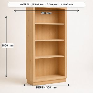 10 Tall Wooden Bookcase Views with Practical Dimensions