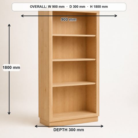 10 Tall Wooden Bookcase Views with Practical Dimensions