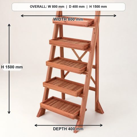 10 Tiered Wooden Plant Stand Plans with Clear Dimensions