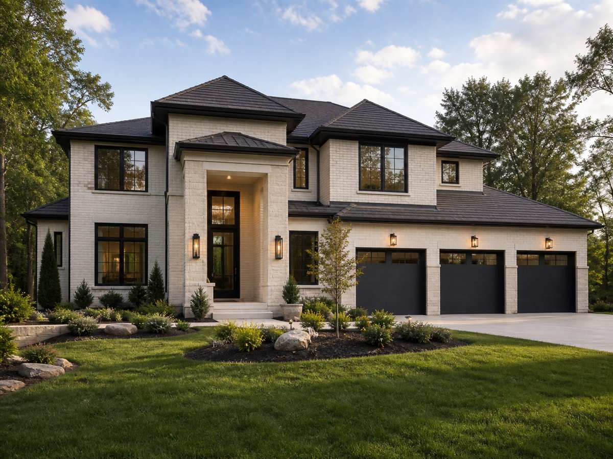 Westlake Transitional Executive Home Office 2872, conceptual 2872-square-foot transitional two-story custom home with a $515,900 construction target