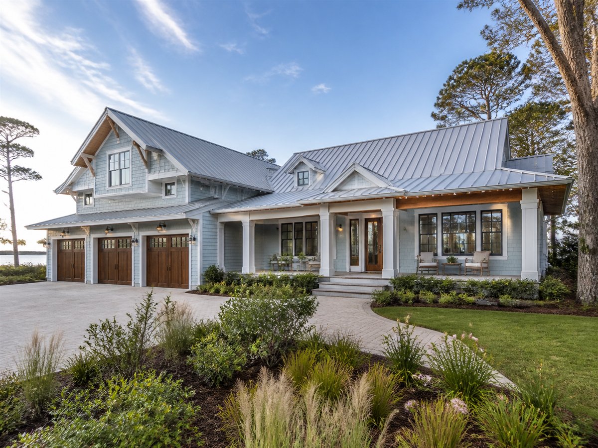 Bluewater Retreat Indoor-Outdoor Pavilion 2896, conceptual 2896-square-foot coastal luxury retreat with a $520,900 construction target