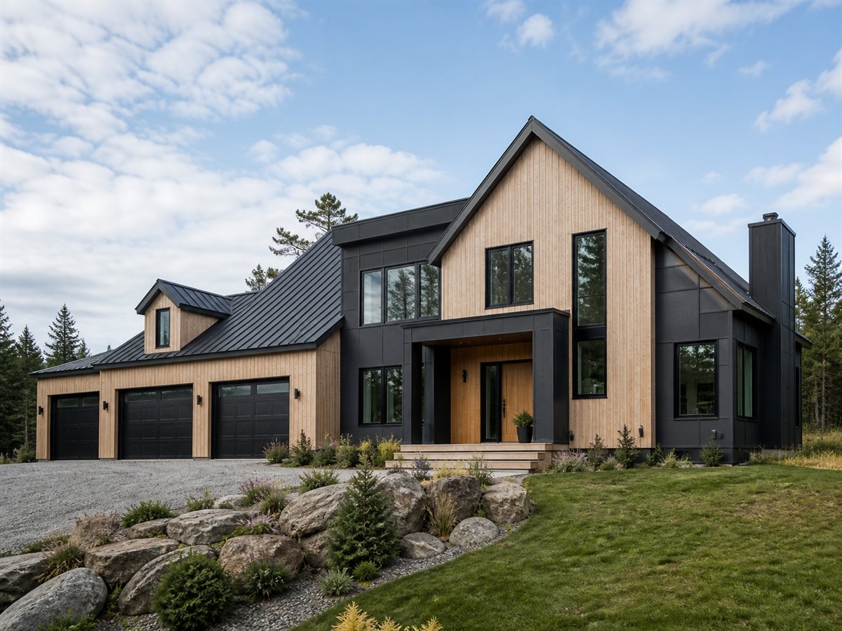 Nordhaven House View-Lot Retreat 2968, conceptual 2968-square-foot Scandinavian-inspired luxury home with a $535,900 construction target