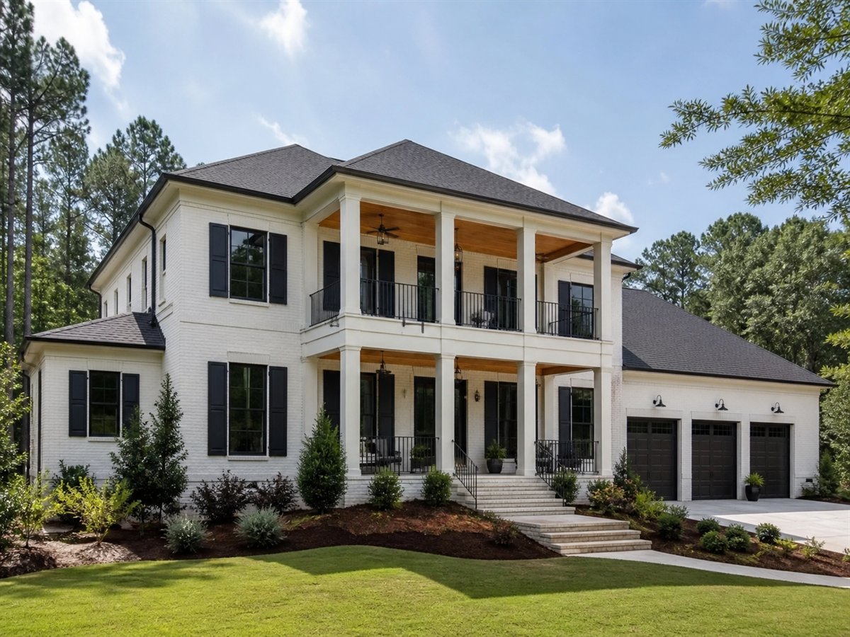 Magnolia Hall Executive Home Office 3101, conceptual 3101-square-foot Southern-inspired custom home with a $565,900 construction target