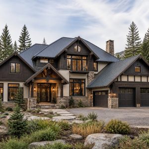 $615,900 Executive Home Office alpine-inspired custom chalet: 3,330-Sq.-Ft. Custom Home Concept