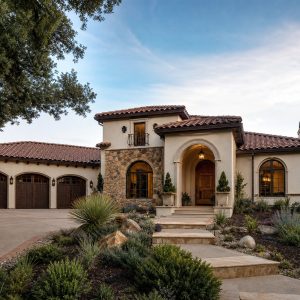$640,900 Private Guest Suite Spanish-revival custom home: 3,450-Sq.-Ft. Custom Home Concept