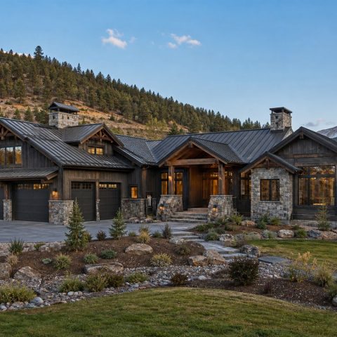 $650,900 Multigenerational Wing Colorado lodge custom home: 3,498-Sq.-Ft. Custom Home Concept