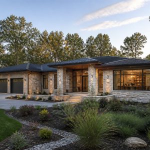 $665,900 Executive Home Office glass-pavilion luxury ranch: 3,559-Sq.-Ft. Custom Home Concept