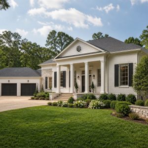 $680,900 Aging-in-Place Suite Greek Revival custom home: 3,631-Sq.-Ft. Custom Home Concept