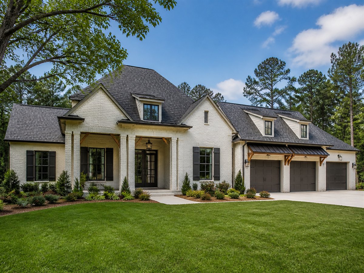 Bayou Oaks House Entertaining Kitchen 3775, conceptual 3775-square-foot Acadian-inspired custom home with a $710,900 construction target