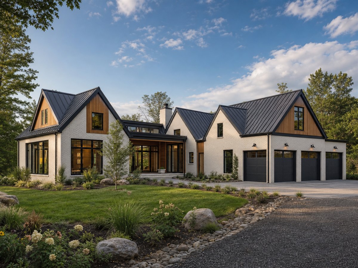 Axis Gable House Aging-in-Place Suite 3860, conceptual 3860-square-foot modern gabled-pavilion custom home with a $730,900 construction target