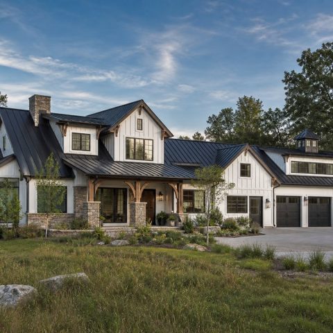 $735,900 View-Lot Retreat equestrian-inspired modern farmhouse: 3,884-Sq.-Ft. Custom Home Concept