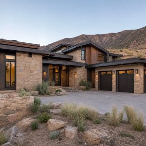 $740,900 Private Guest Suite canyon contemporary custom home: 3,908-Sq.-Ft. Custom Home Concept