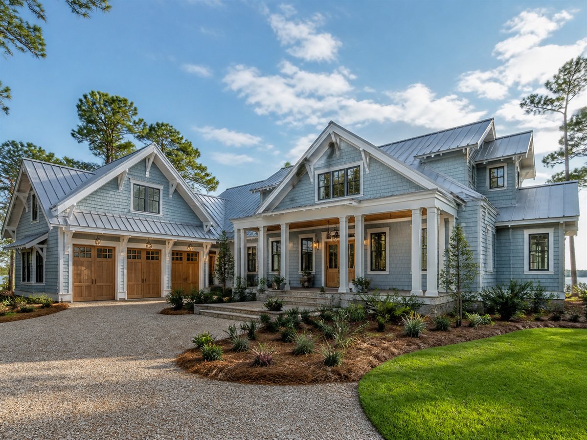 Bluewater Retreat Indoor-Outdoor Pavilion 4052, conceptual 4052-square-foot coastal luxury retreat with a $770,900 construction target