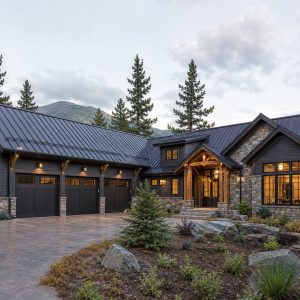 $780,900 Aging-in-Place Suite mountain-modern custom home: 4,089-Sq.-Ft. Custom Home Concept