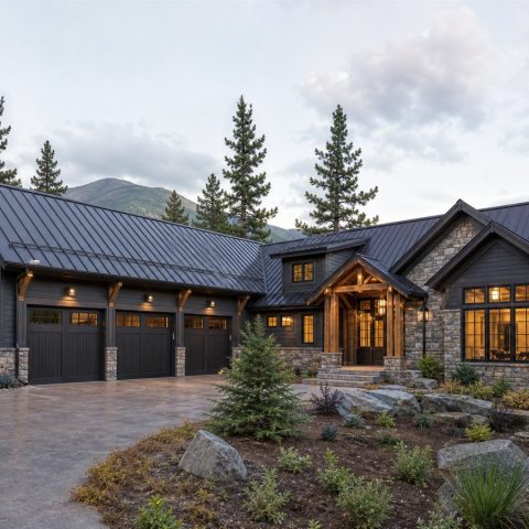 $780,900 Aging-in-Place Suite mountain-modern custom home: 4,089-Sq.-Ft. Custom Home Concept